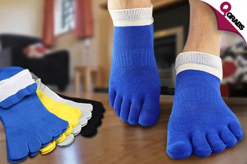 From QR35, Dress Up Those Feet with Toe Socks & Footies - Choose from 6 Combinations! (Up to QR89 Value)